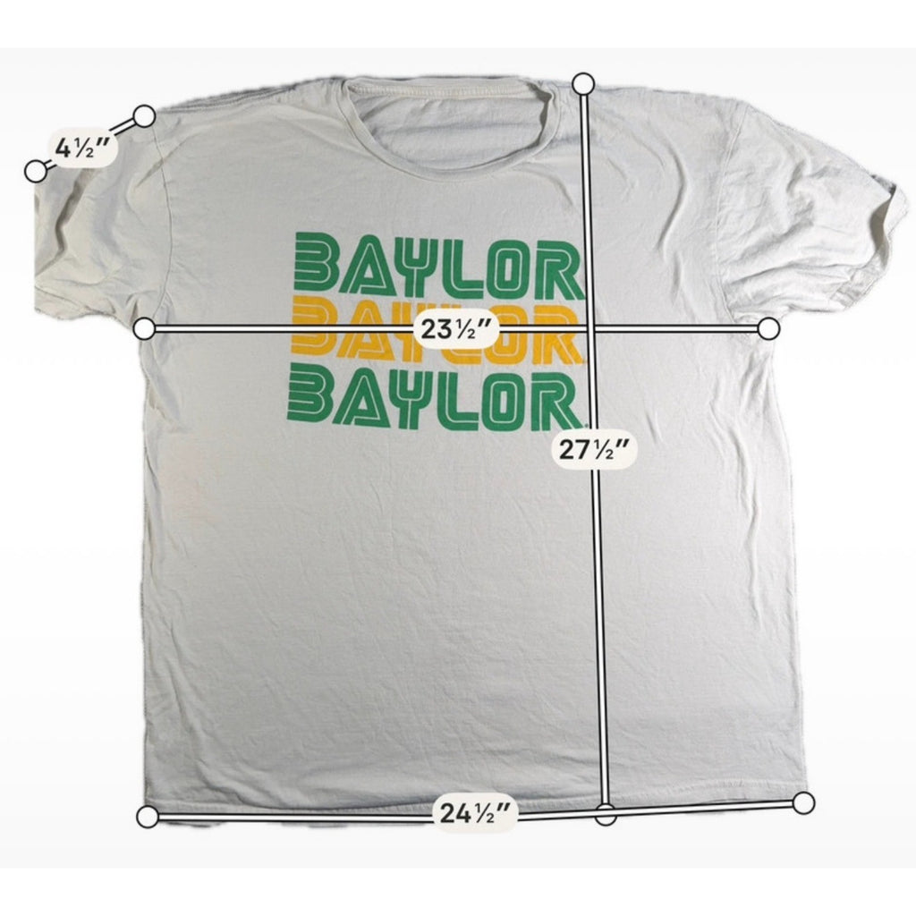 Lot 2 Baylor Bears T Shirts Mens XL Champion University Graphic Tees Green Gold