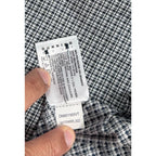 Dunning Golf Polo Mens XXL Black White Check COOLMAX Stretch NWT Club Logo