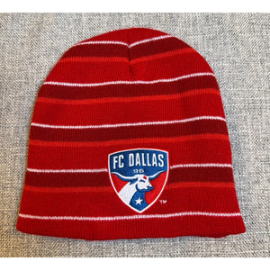 FC Dallas Red Striped Beanie Hat WinStar World Casino OTTO MLS