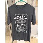 Truck Stop Belize T Shirt Large San Pedro Food Truck Park Graphic Tee Black