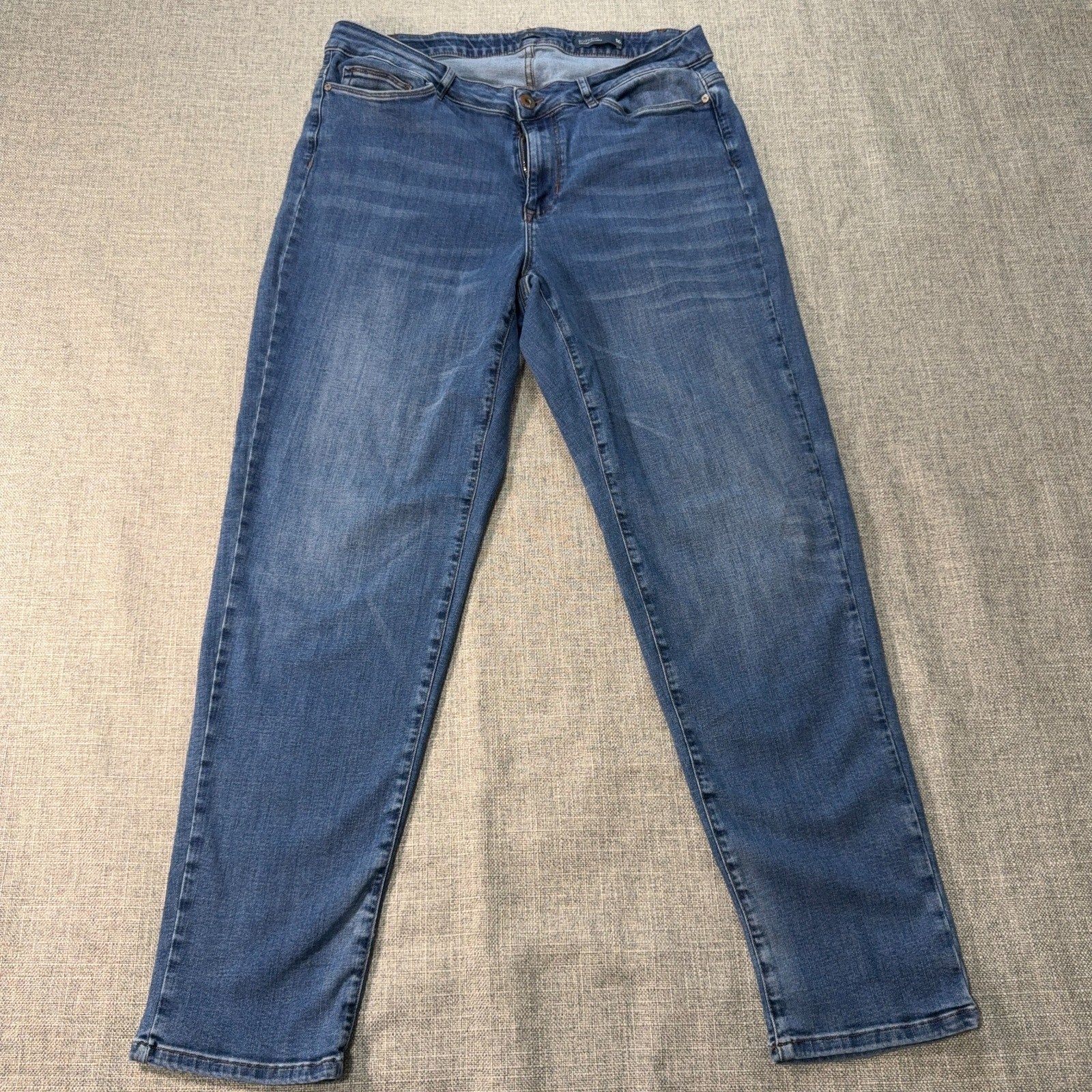 J.Jill Boyfriend Straight Leg Ankle Jeans Women’s 16 Medium Wash Denim