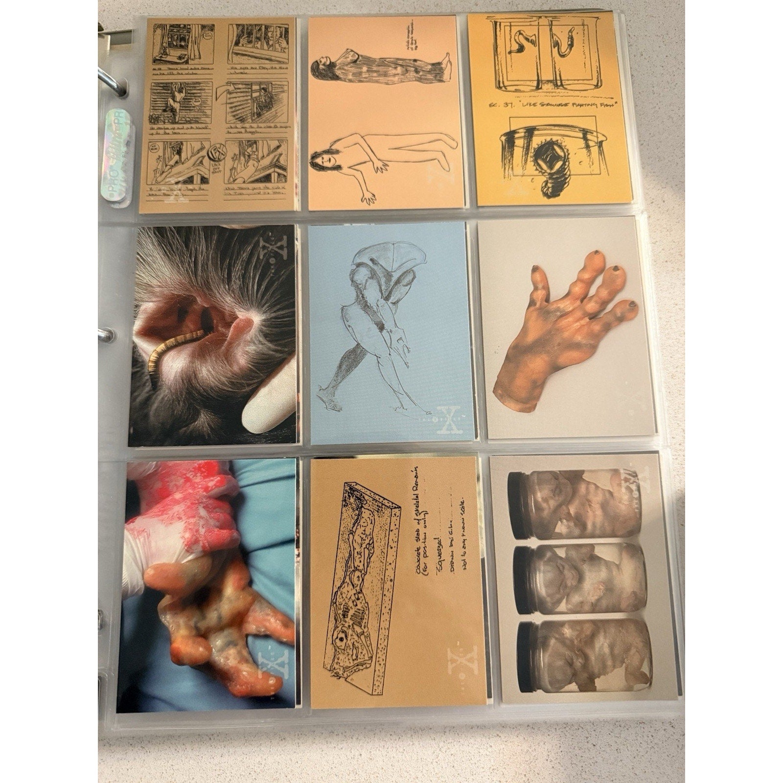 NEAR COMPLETE 1995 TOPPS THE X-FILES CARD SET + INSERTS • LOT • MULDER SCULLY