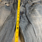 Levi's 505 Regular Fit Jeans Mens 34x32 Light Wash Straight Leg 100% Cotton