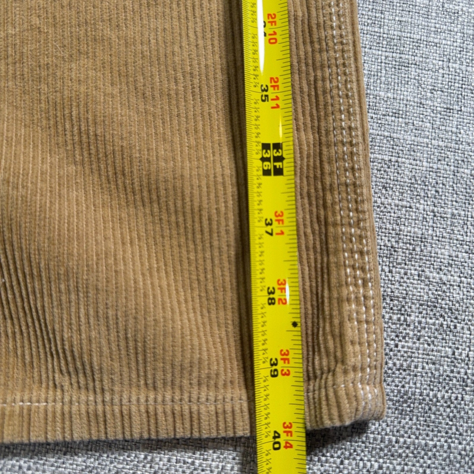 Dickies Girl Corduroy Carpenter Pants Womens Juniors 7/28 Tan Y2K Utility