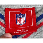 Vintage Y2K New York Giants NFL V Neck Sweatshirt Mens XL Gray Embroidered