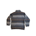 Cinch Fleece Pullover Mens S Southwestern Stripe Snap Neck Western Ranch