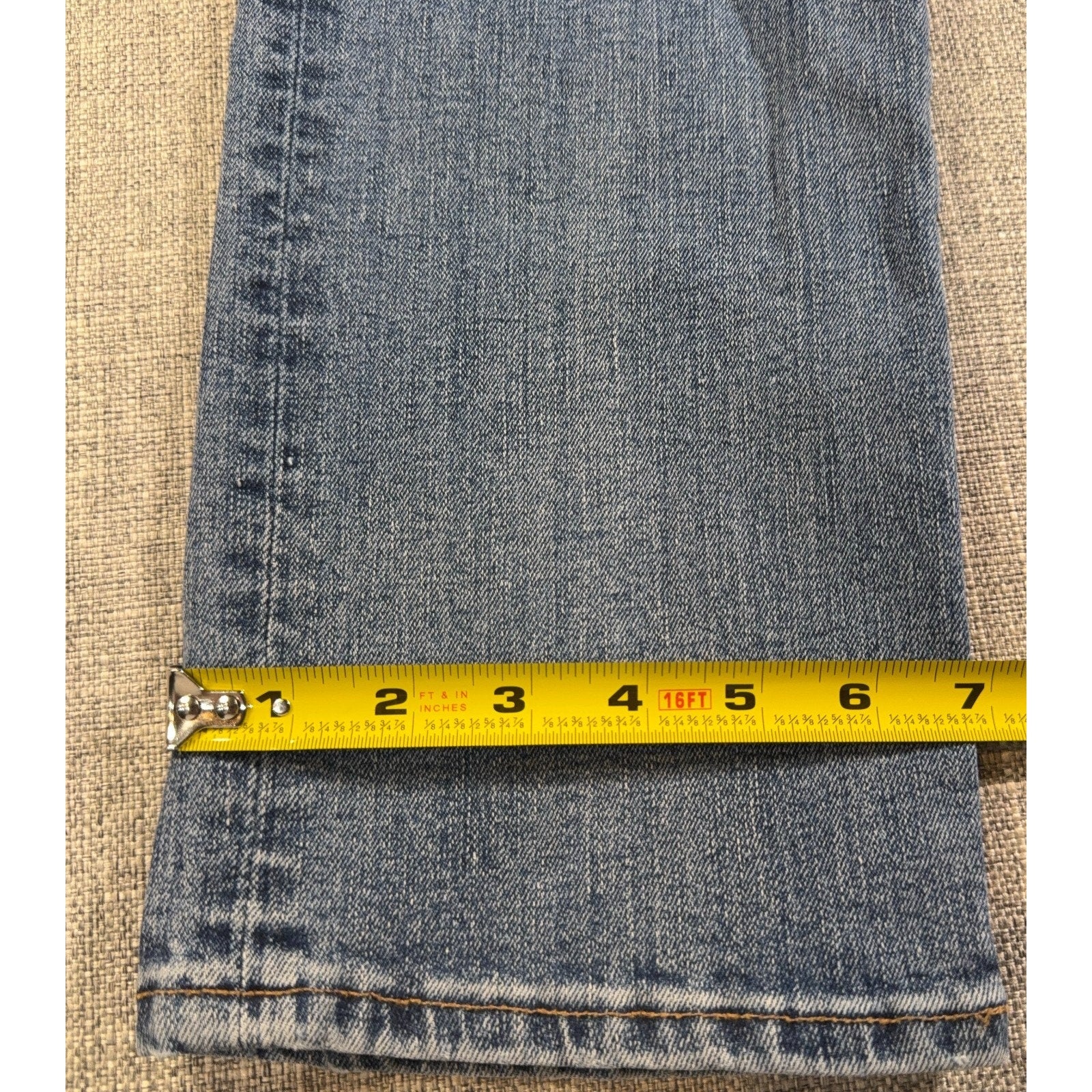 Madewell Mens Slim Jeans 33x32 Blue Distressed Medium Wash Denim Pants