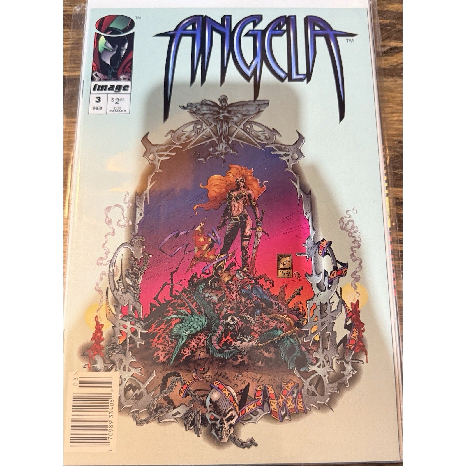 90s Comic Lot Spectre #0 Spawn #9 Angela #1 & #3 Vampirella Zero Foil Covers NM
