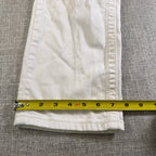 Miss Me Jeans Womens 30 White Cropped Skinny Rhinestone Embellished Flawed