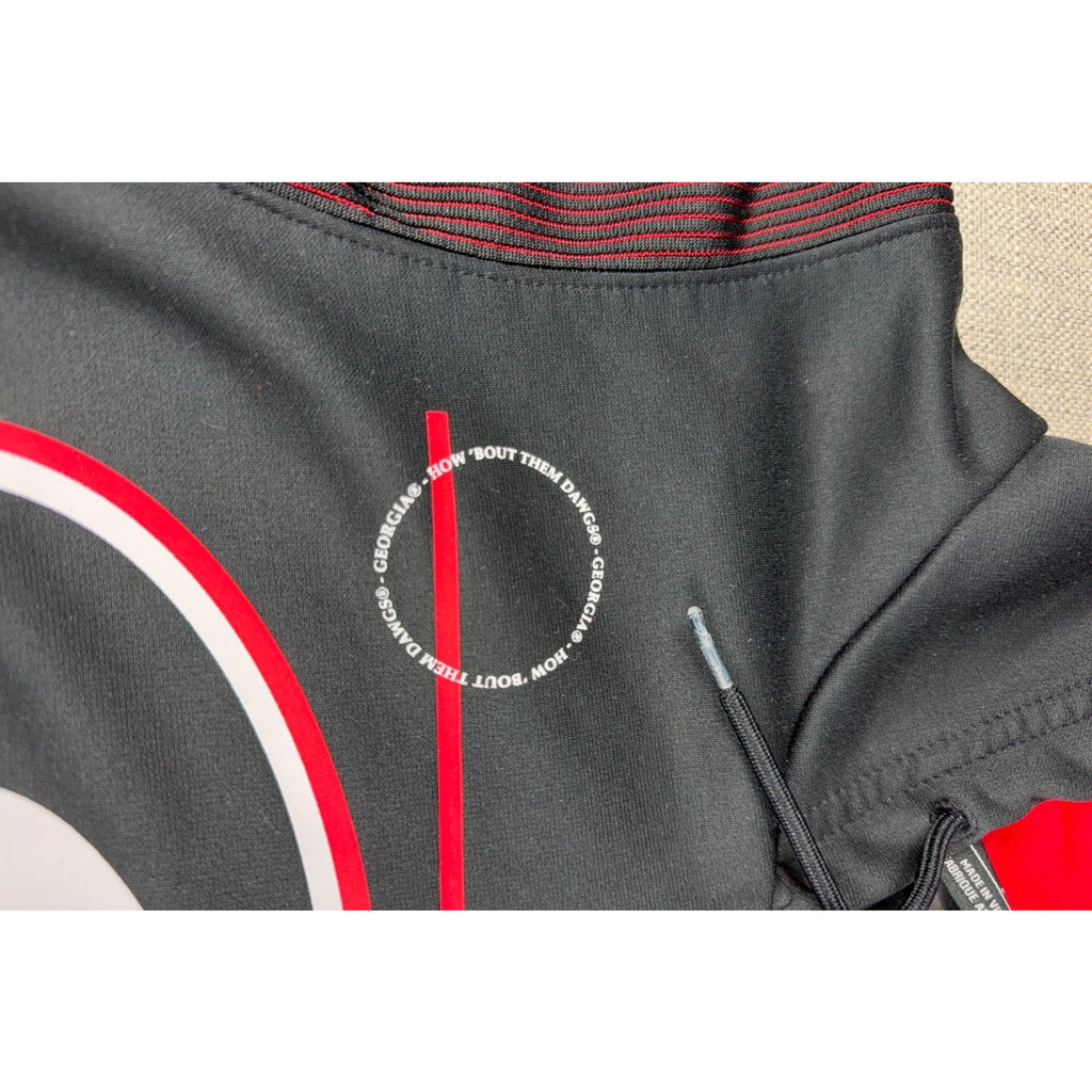 Nike Georgia Bulldogs Dri-FIT On Field Hoodie Men S Black Red UGA NCAA Football
