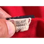 Tommy Hilfiger Shirt Mens Large Red Button Down Crest Logo Y2K 2001 Cotton