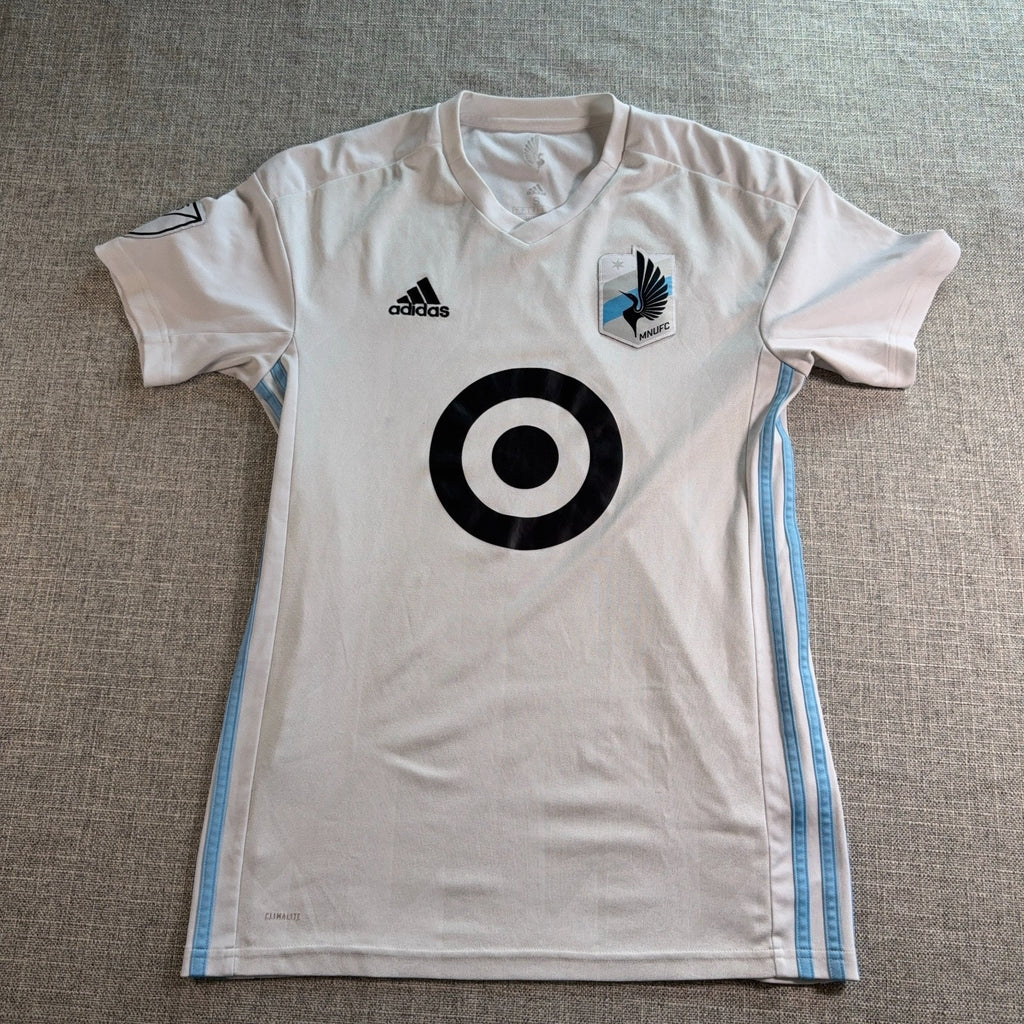 Minnesota United FC Adidas Jersey Mens Small White MLS Target MNUFC Soccer Kit