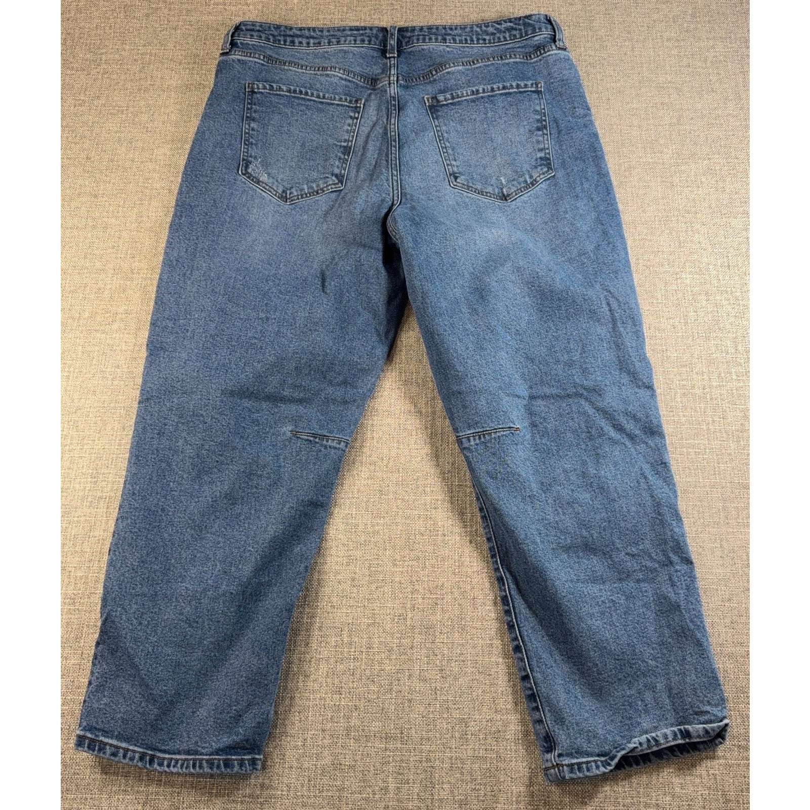 KUT From the Kloth Ashley Jeans Women 14P Petite Slouchy Barrel High Rise Blue