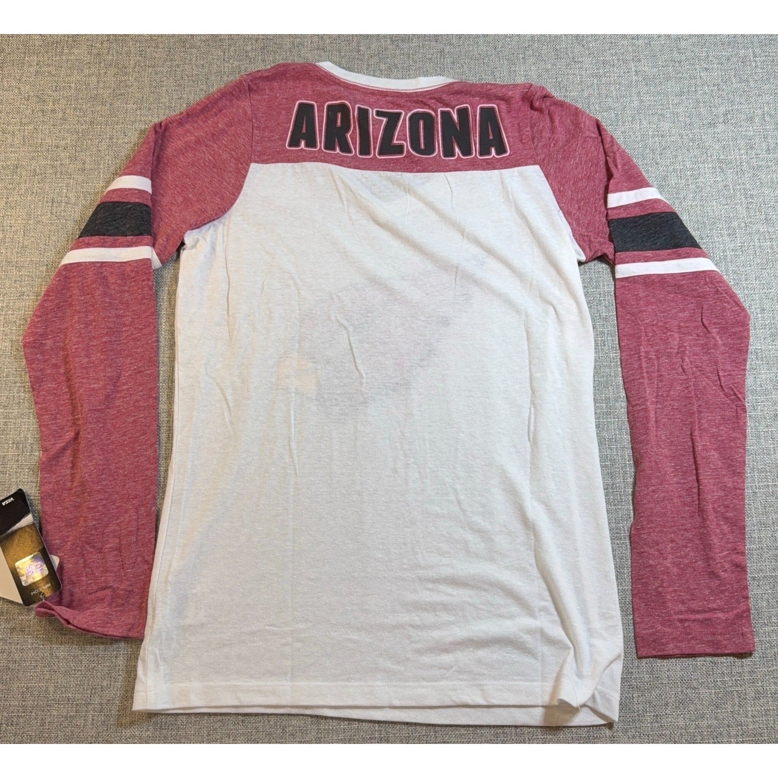 Arizona Cardinals Shirt Womens L NWT NFL Team Apparel Long Sleeve V Neck