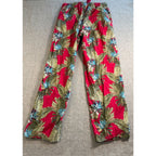Tommy Bahama Lounge Pants Mens Medium Red Tropical Floral Pajama Sleep Pants