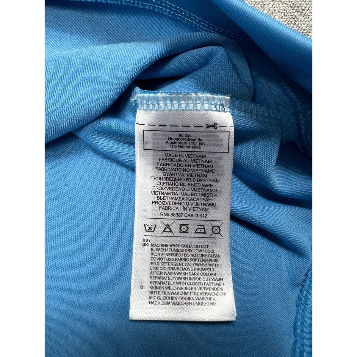 Adidas Performance Quarter Zip Pullover Mens 2XL Blue Golf Athletic