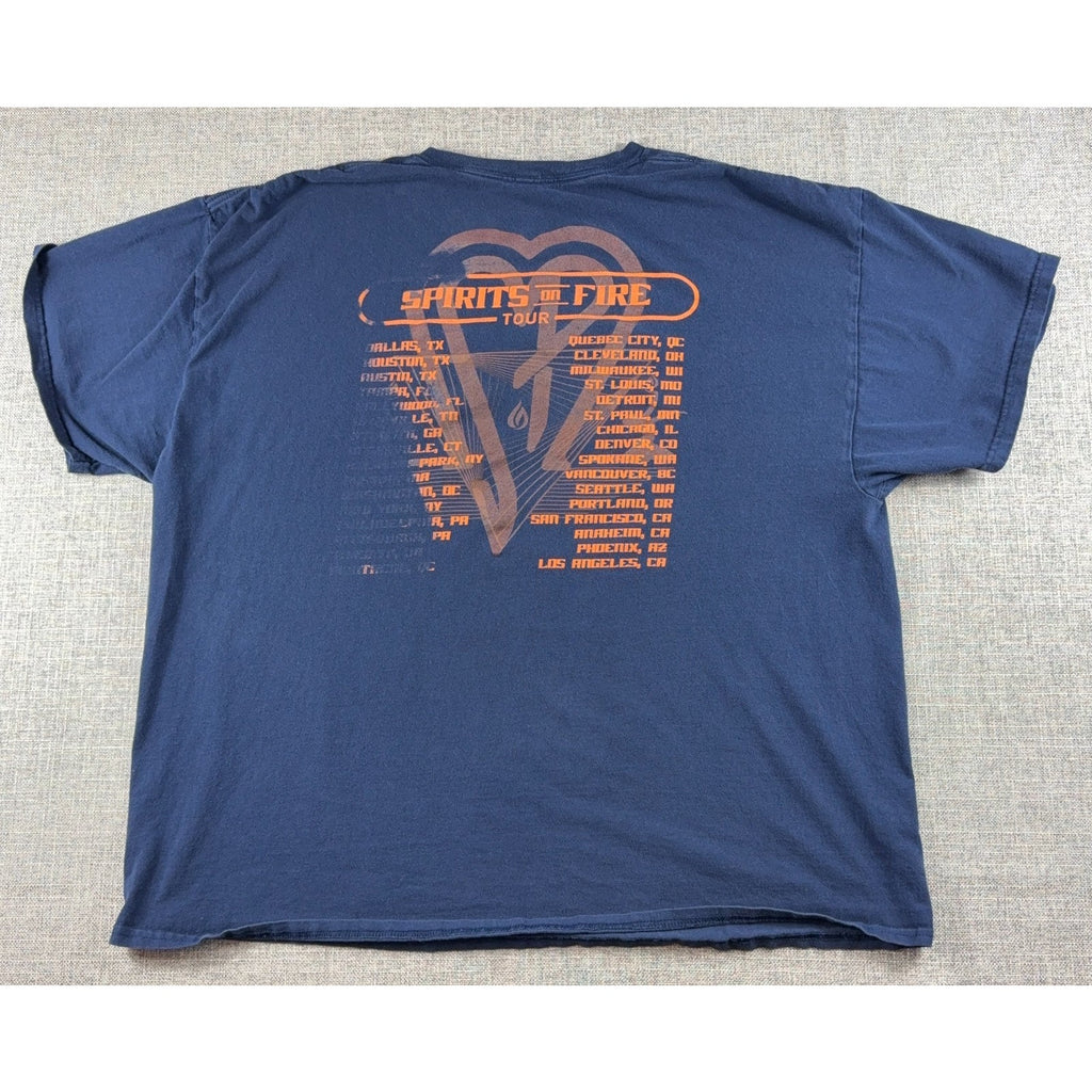 Smashing Pumpkins Spirits On Fire Tour 2022 Shirt XL Navy Tarot Band Tee