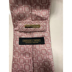 Donald J. Trump Signature Collection Pink Geometric Silk Tie Luxury Power Tie