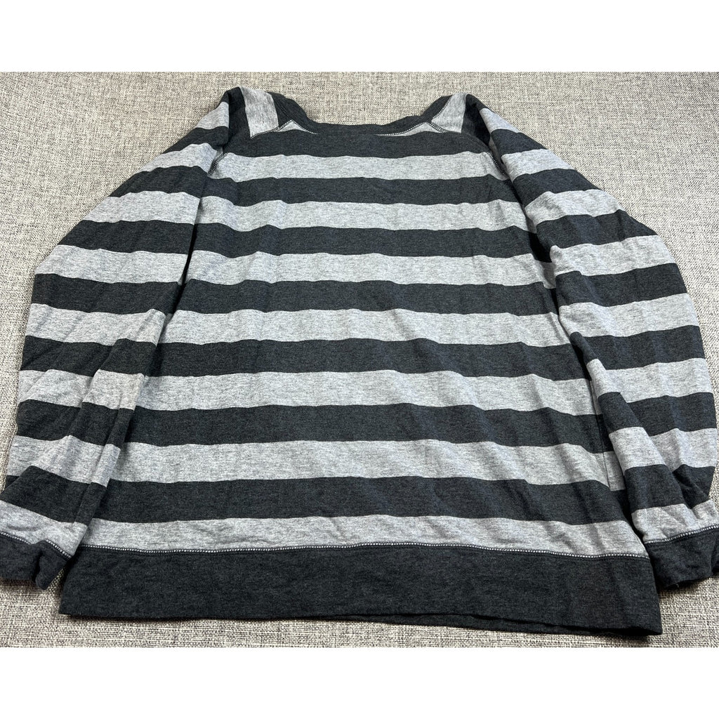 UNM Lobos Striped Distressed Sweatshirt Women’s XL