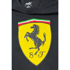 Puma Scuderia Ferrari T Shirt Mens M Black Shield Logo F1 Racing 620207-01