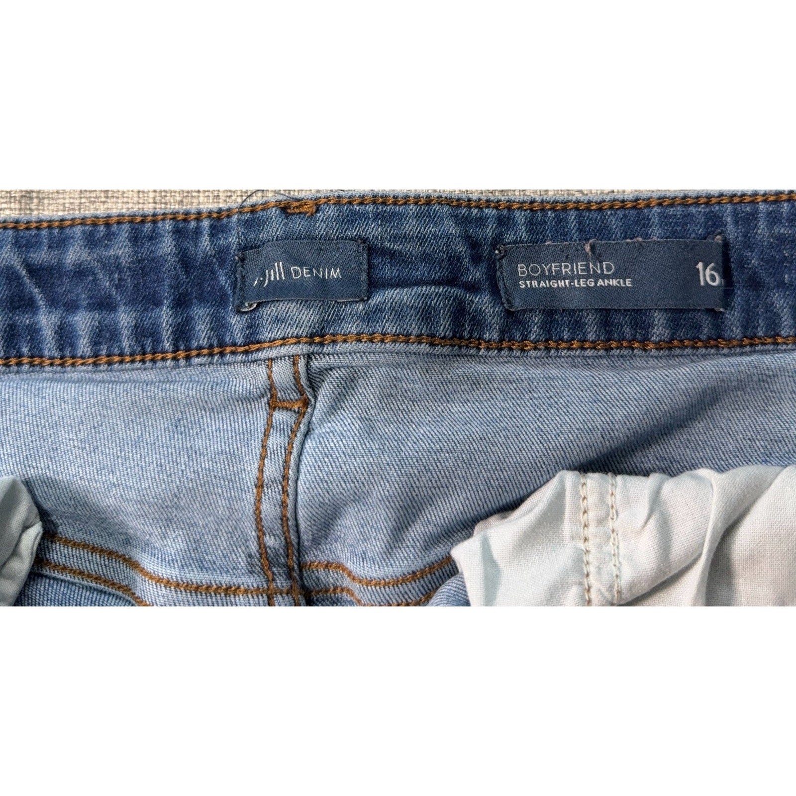 J.Jill Boyfriend Straight Leg Ankle Jeans Women’s 16 Medium Wash Denim