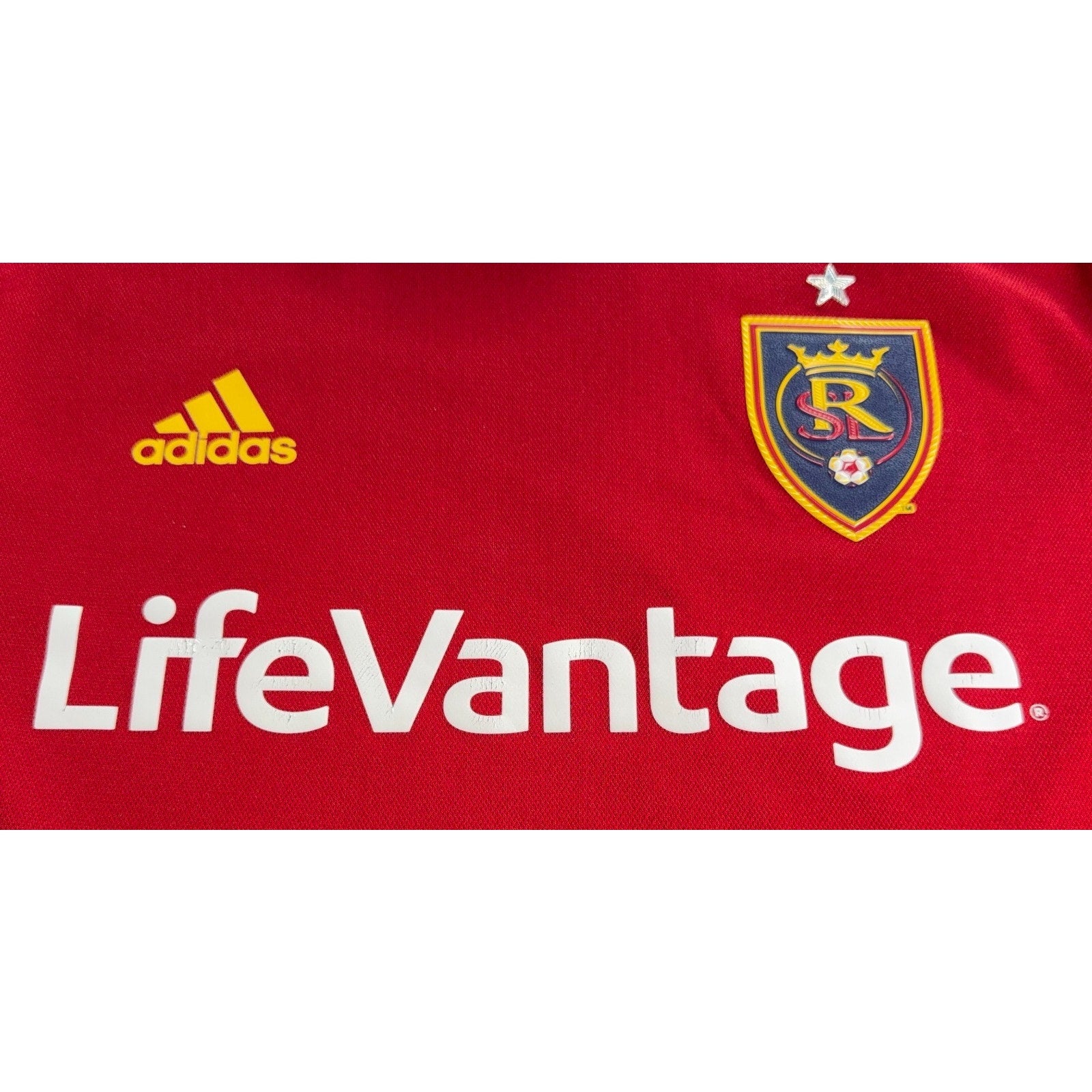 Real Salt Lake Adidas Jersey Mens Large 2018 MLS LifeVantage Climacool RSL Socce