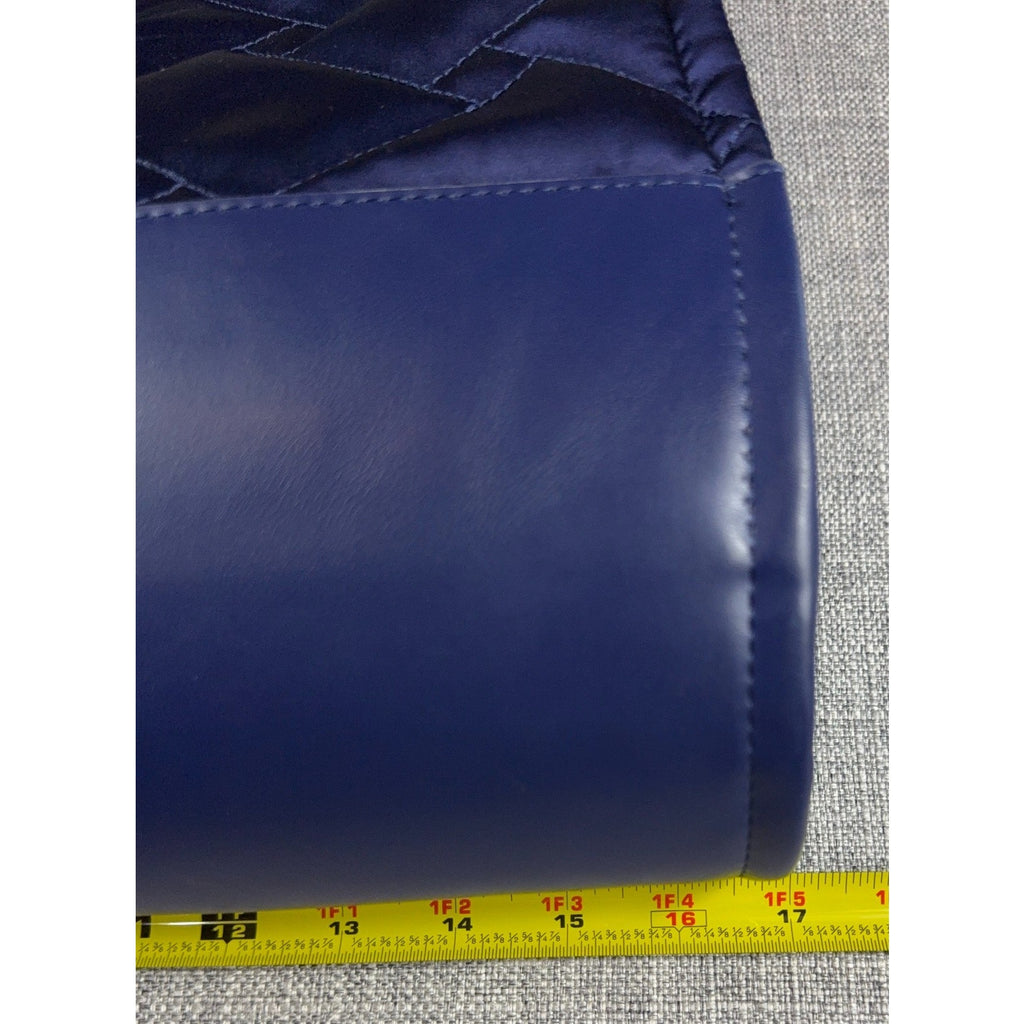 Kurt Geiger London Navy Recycled Square Shopper Tote Quilted Eagle Bag