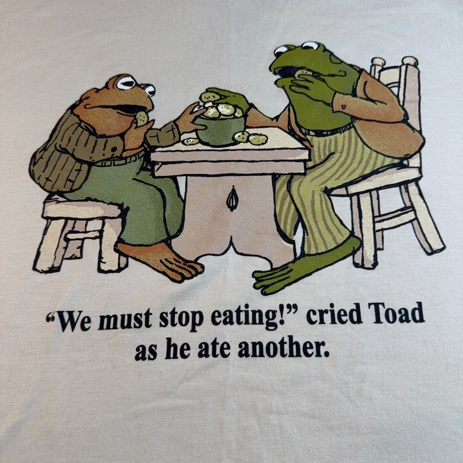 Frog & Toad We Must Stop Eating Graphic Tee Adult XL
