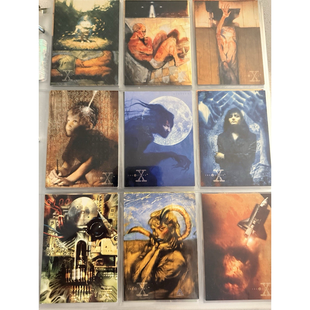 NEAR COMPLETE 1995 TOPPS THE X-FILES CARD SET + INSERTS • LOT • MULDER SCULLY