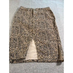 Leopard Print Resort Vacation Statement Skirt Casual