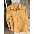 L.L. Bean Mens Large Traditional Fit Shirt Yellow Cotton Button Front Workwear