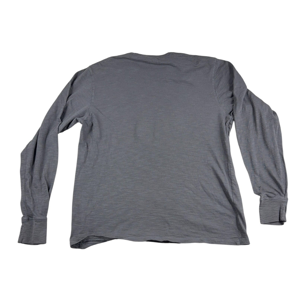 Michigan Wolverines ’47 Brand Mens L Long Sleeve Shirt Retro Mascot NCAA Gray