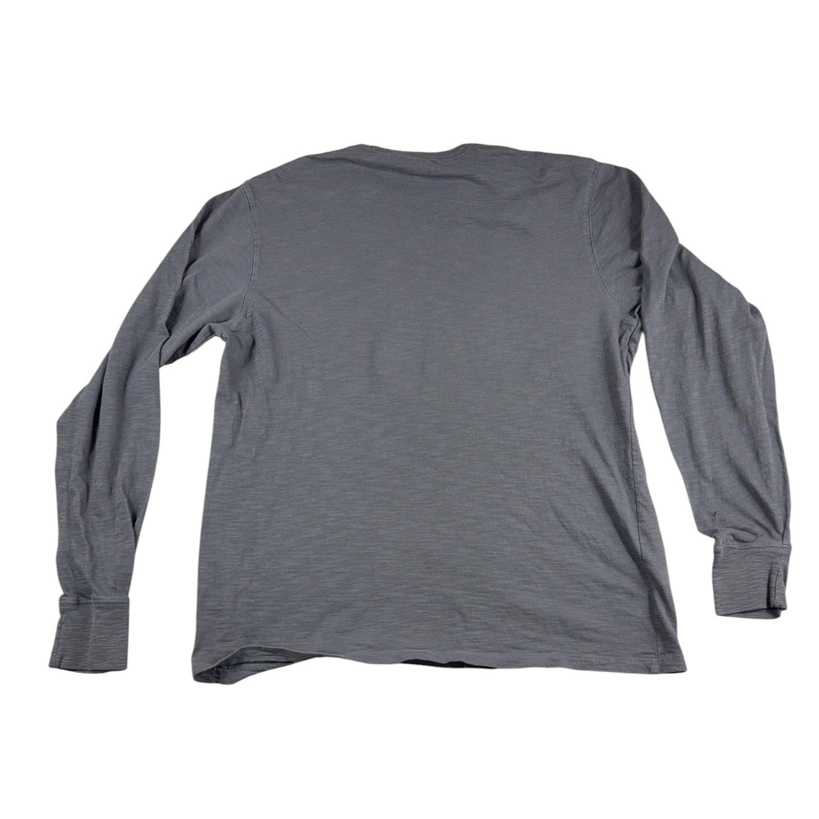 Michigan Wolverines ’47 Brand Mens L Long Sleeve Shirt Retro Mascot NCAA Gray