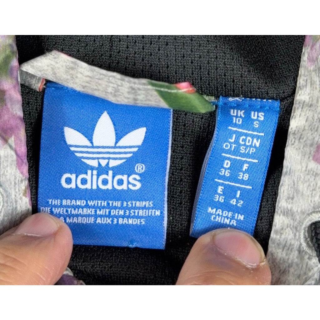 adidas Originals AJ8875 Floral Windbreaker Women S Trefoil Half Zip Anorak 2015