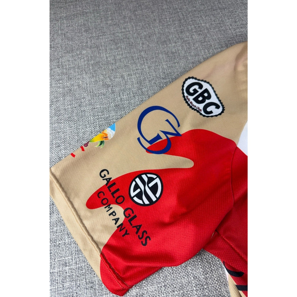 Jakroo Gallo Bicycle Club Cycling Jersey 2XL E&J Gallo Winery Full Zip