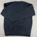 Adidas Originals Trefoil Sweatshirt Mens M Black Crewneck Big Logo Pullover