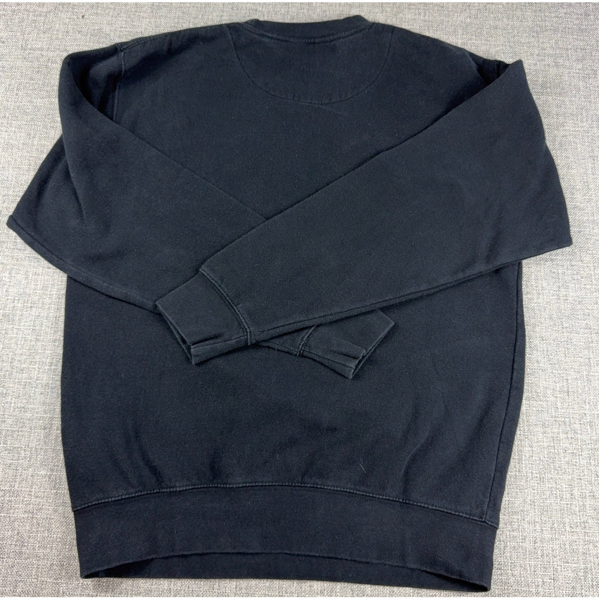 Adidas Originals Trefoil Sweatshirt Mens M Black Crewneck Big Logo Pullover