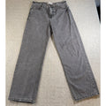 BDG Skate Fit Gray Baggy Jeans 31 Y2K Grunge Wide Leg Raw Hem Skater Denim
