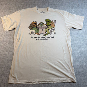 Frog & Toad We Must Stop Eating Graphic Tee Adult XL