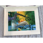 Disney Store Jungle Book Commorative Lithograph Mowgli Baloo 1997 Print