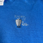 Krewe of Eve Mardi Gras Sweatshirt XXL Mandeville Louisiana Embroidered Blue