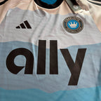 Charlotte FC Adidas Authentic Jersey Mens XS NWT MLS Soccer Ally HZ6175 Blue