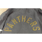Cousins Panthers Hoodie Mens L Black Chenille Panther Stars 1966 Sportswear