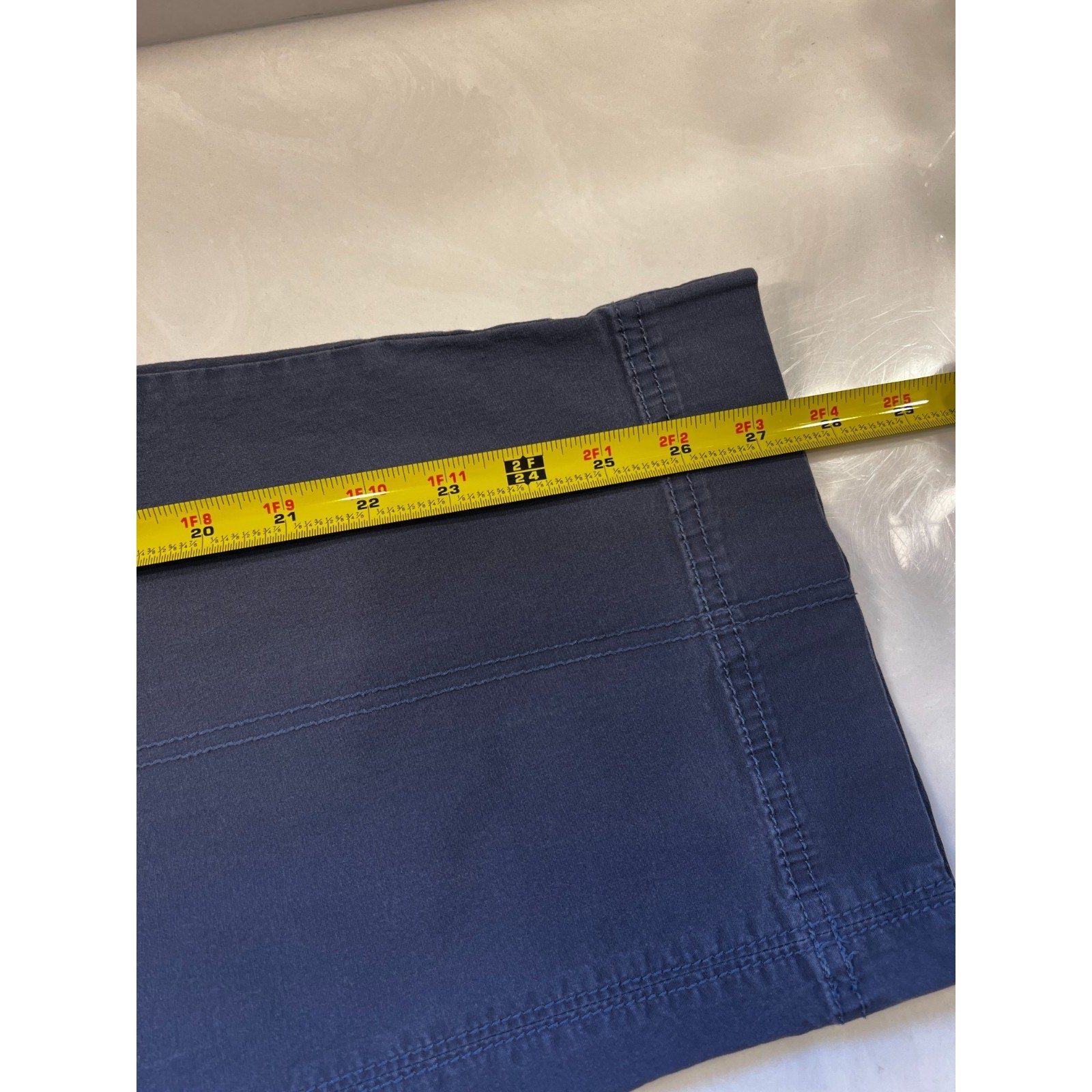 Dockers Collection Curvy Bermuda Shorts Womens 12 Blue Stretch Mid Rise Casual