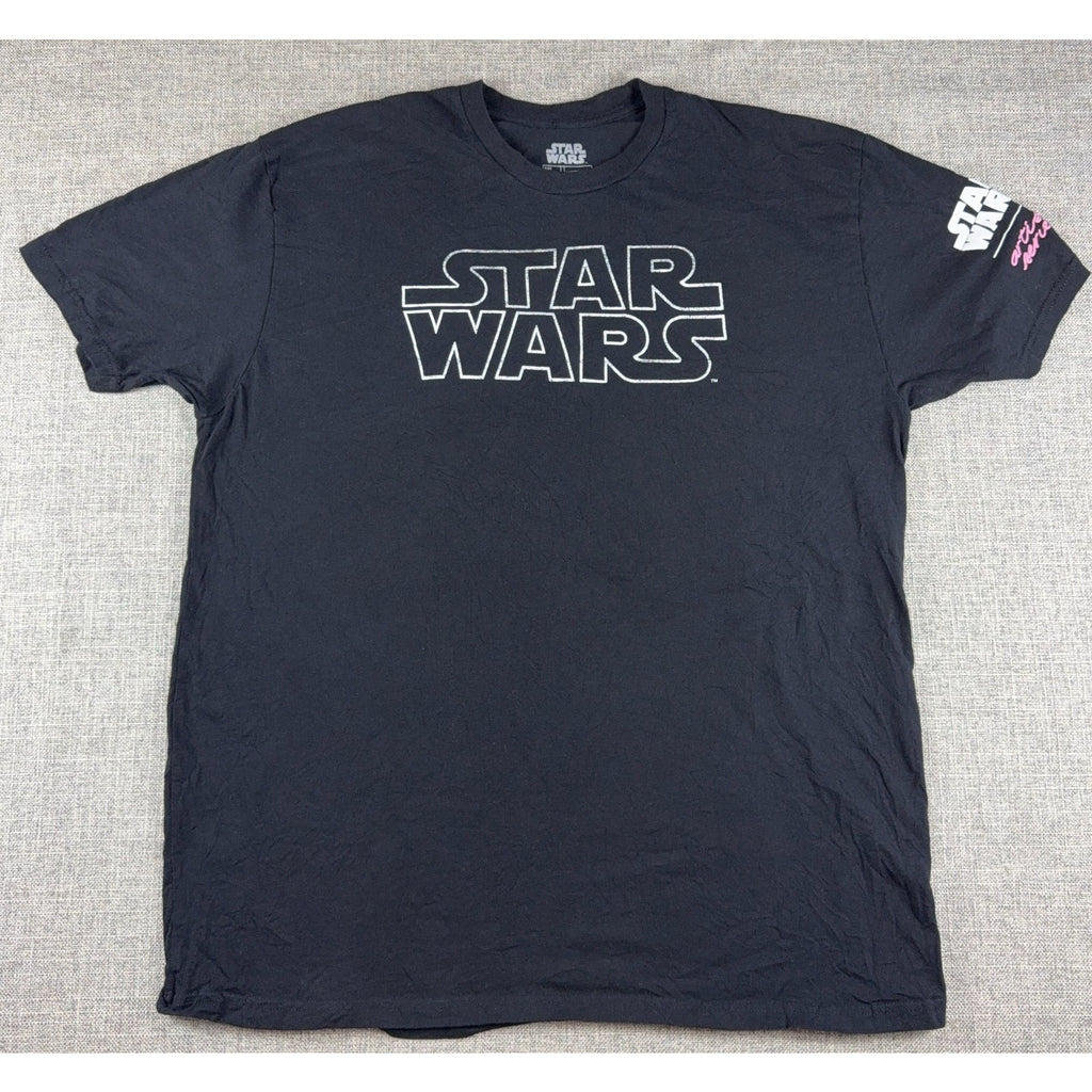 Star Wars Artist Series Darth Vader T Shirt 2XL Fifth Sun Black Pink Graphic Tee