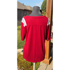 Colosseum Alabama Crimson Tide Womens Medium Red Distressed A Football Shirt