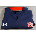 Auburn Tigers Under Armour 1/4 Zip Pullover Jacket Mens Large Navy Sideline