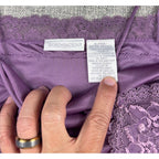 Y2K Worthington Satin Lace Camisole Set XL Purple Berry Cami Tops