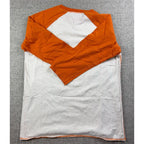 Fossil Stomp Box Music Festival Raglan Shirt Medium Orange 3/4 Sleeve Y2K