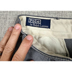 Polo Ralph Lauren Mens 46 Houndstooth Pleated Cuffed Pants Cotton Wool